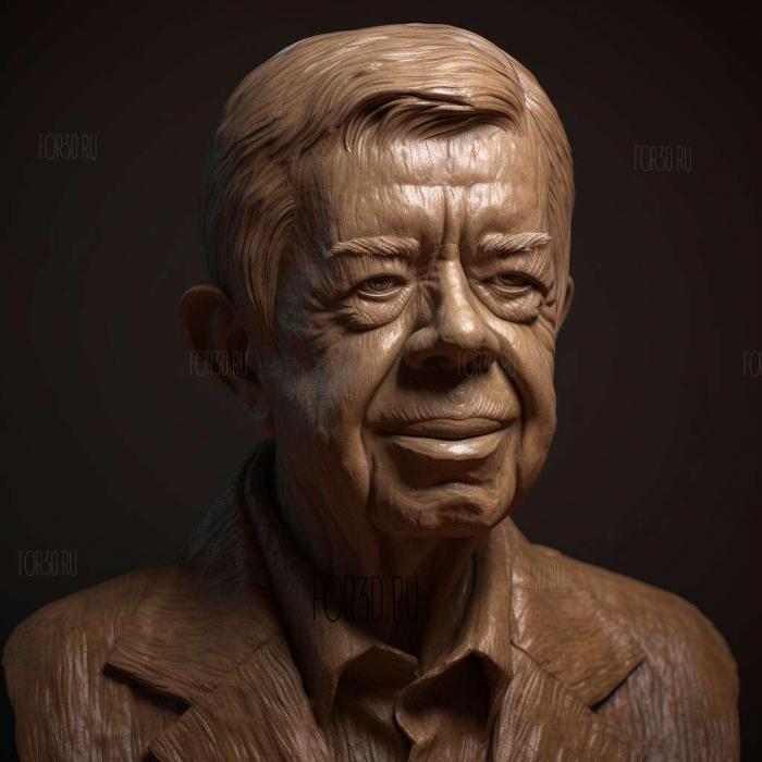 Jimmy Carter 3 stl model for CNC